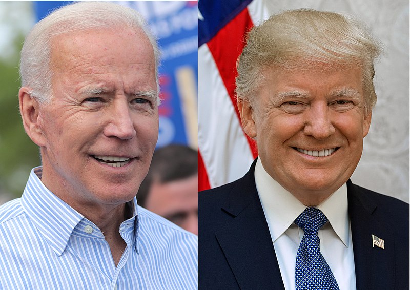 US President Elect Joe Biden and current US President Donald Trump.