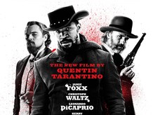 The promotional poster for “Django: Unchained” in which Jamie Foxx plays Django.