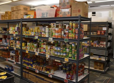 HCCs more expansive food pantry offers a variety of nutritious foods for students in need.