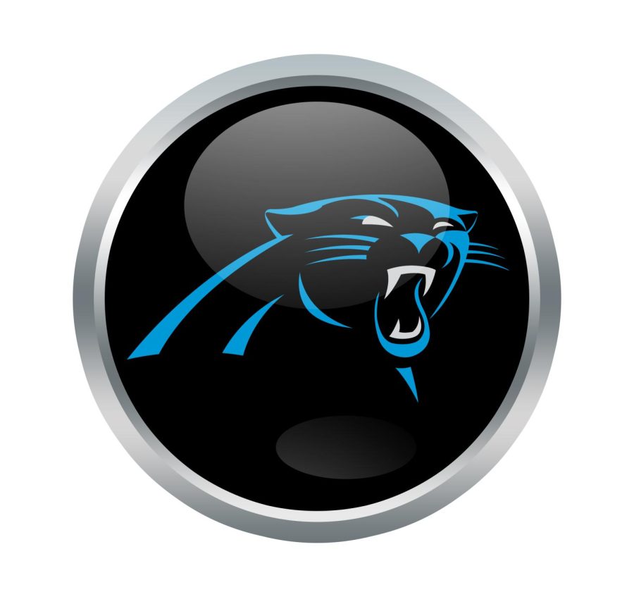The NFL Carolina Panthers Official Logo with a white background. 