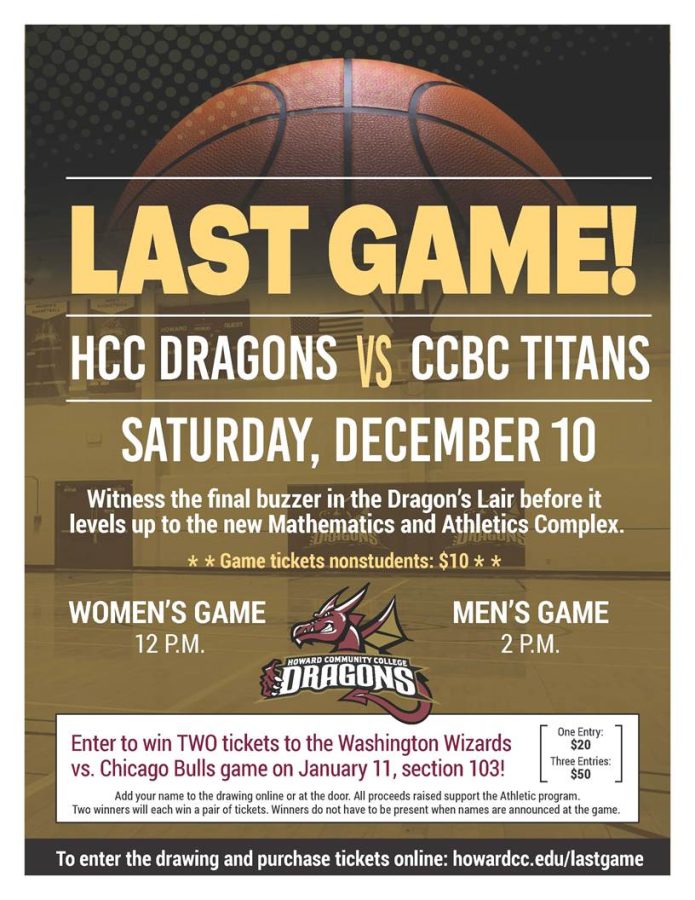 Last Game in Old Gym Poster HCC Dragons