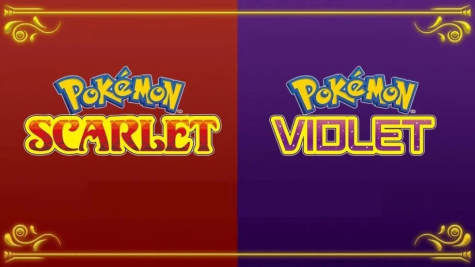 Official logos for Pokémon Scarlet and Pokémon Violet
