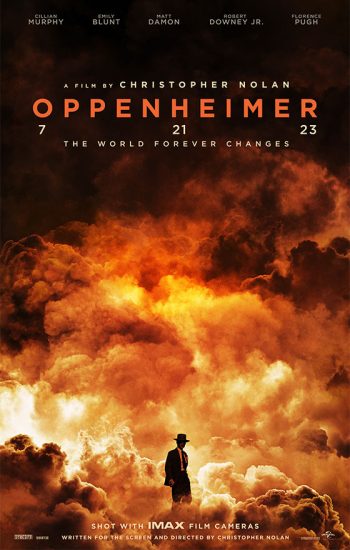 Official movie poster for Christopher Nolan's  "Oppenheimer"