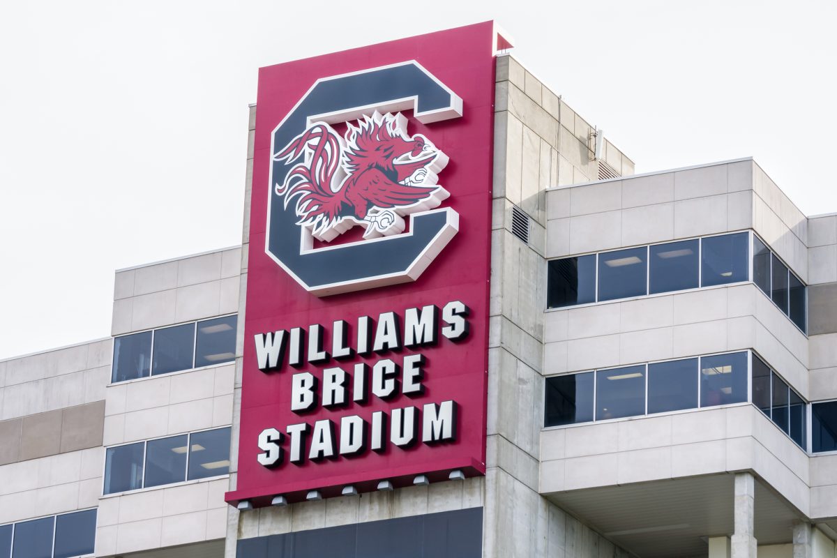 Williams Brice Stadium on the campus of the University of South Carolina.