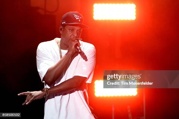 AUSTIN, TX - OCTOBER 06:  Jay-Z performs during the ACL Music Festival 2017 at Zilker Park on October 6, 2017 in Austin, Texas.  (Photo by Tim Mosenfelder/Getty Images)